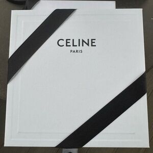 Celine White Box with Black Ribbon